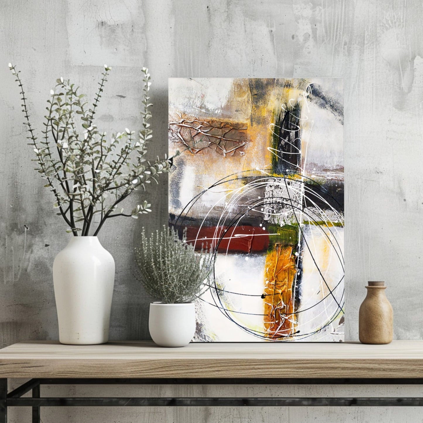 Modern Art Lines V2 Metal Wall Art