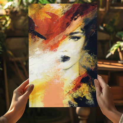 Abstract Woman Metal Wall Art