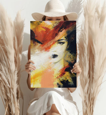 Abstract Woman Metal Wall Art
