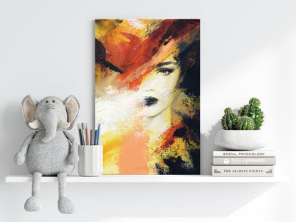 Abstract Woman Metal Wall Art