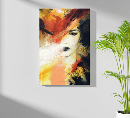 Abstract Woman Metal Wall Art