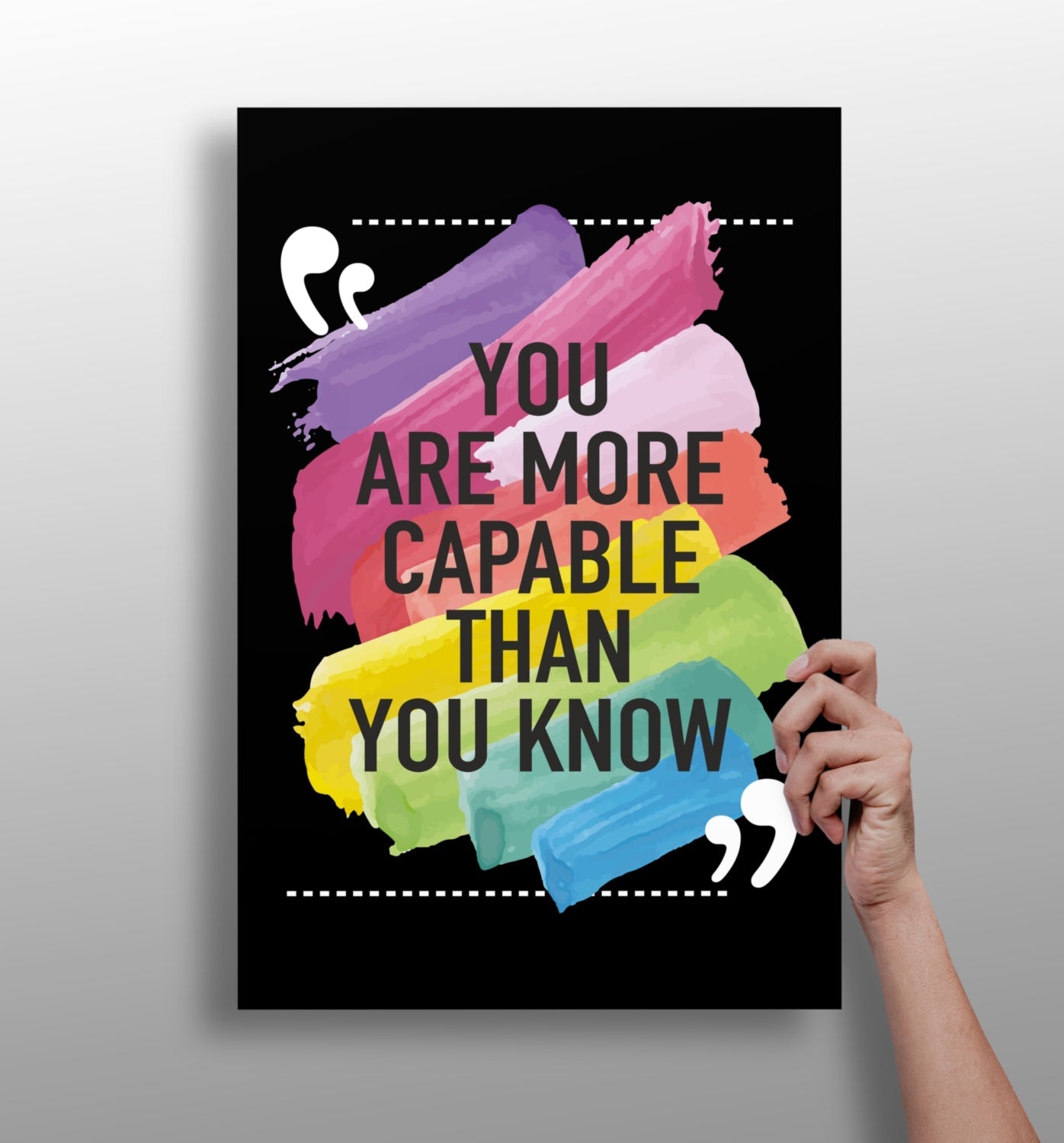 You Are Capable metal wall art