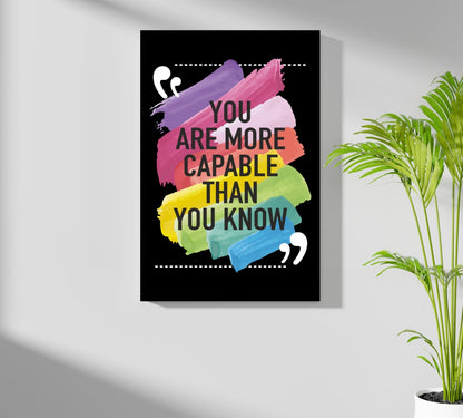 You Are Capable Metal Wall Art
