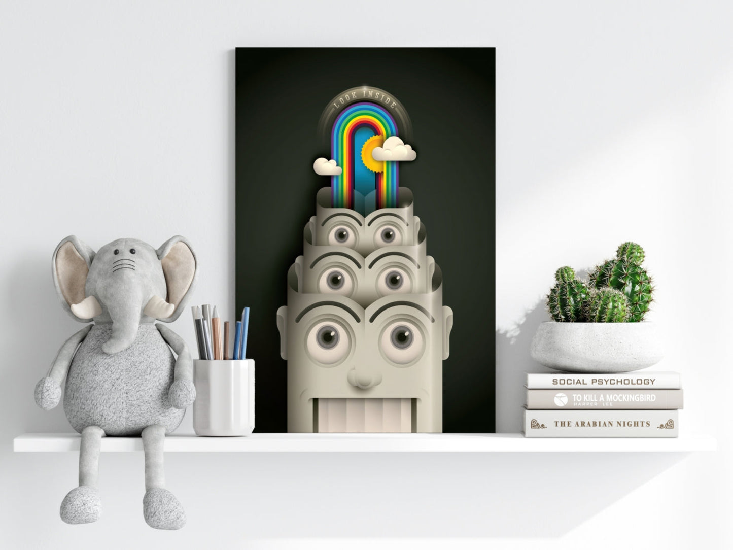 Colorful Mind Metal Wall Art