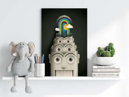 Colorful Mind Metal Wall Art