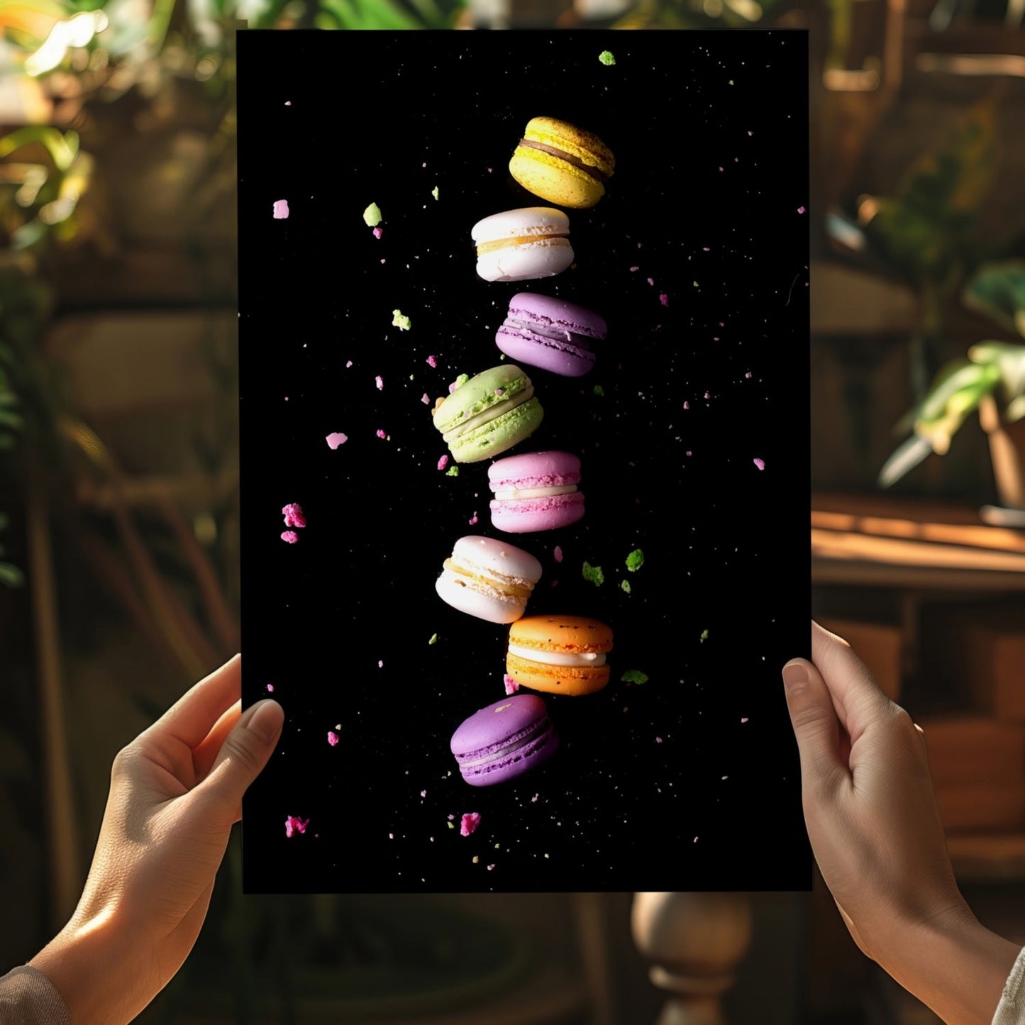 Colorful Macarons Metal Wall Art