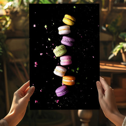 Colorful Macarons Metal Wall Art