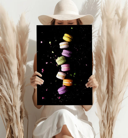 Colorful Macarons Metal Wall Art