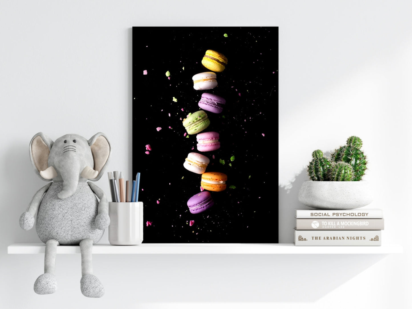 Colorful Macarons Metal Wall Art