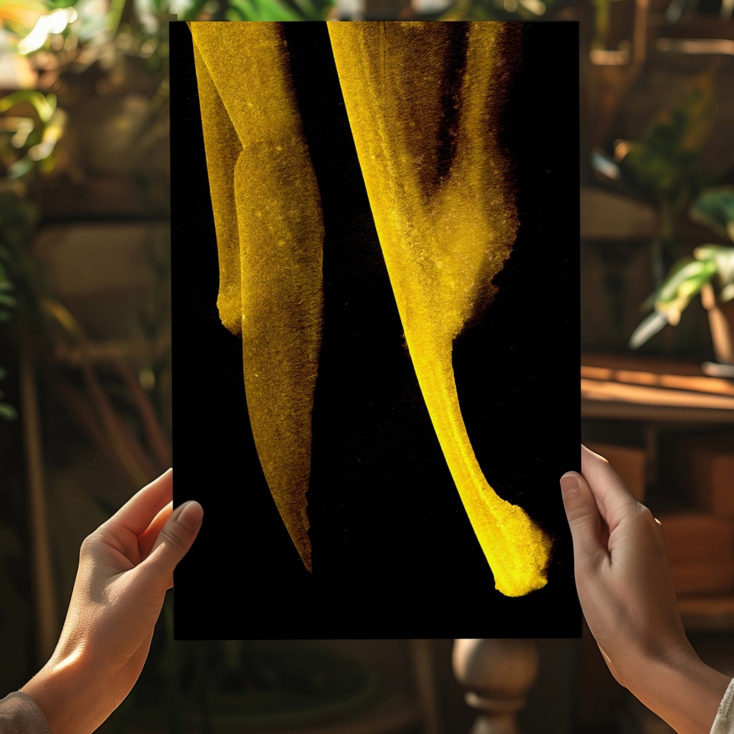 Shade Of Gold V1 Metal Wall Art