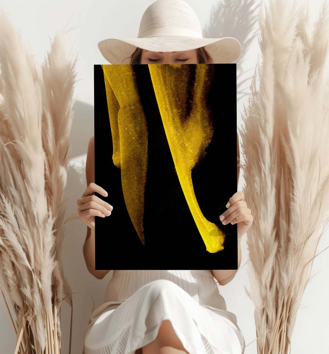 Shade Of Gold V1 Metal Wall Art