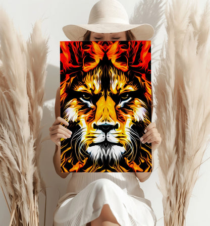 Lion Metal Wall Art