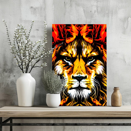 Lion Metal Wall Art