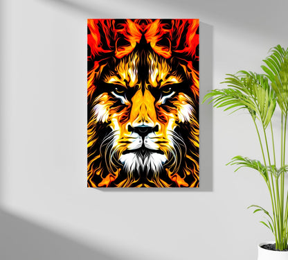 Lion Metal Wall Art