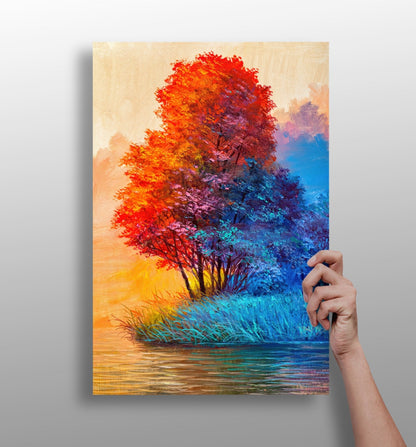 Pastoral dreams metal wall art, landscape print