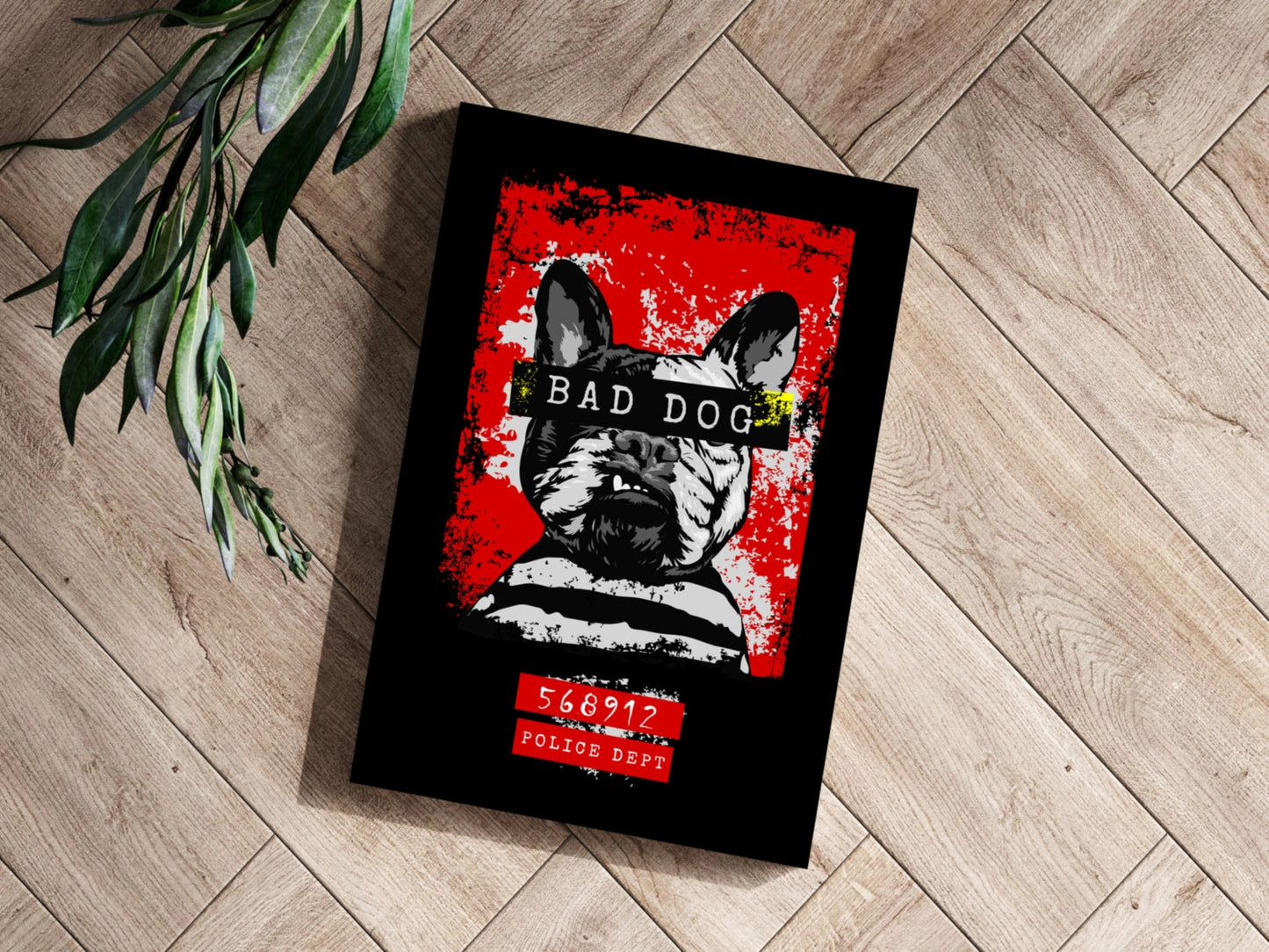 Bad Dog Aluminum Print Wall Art