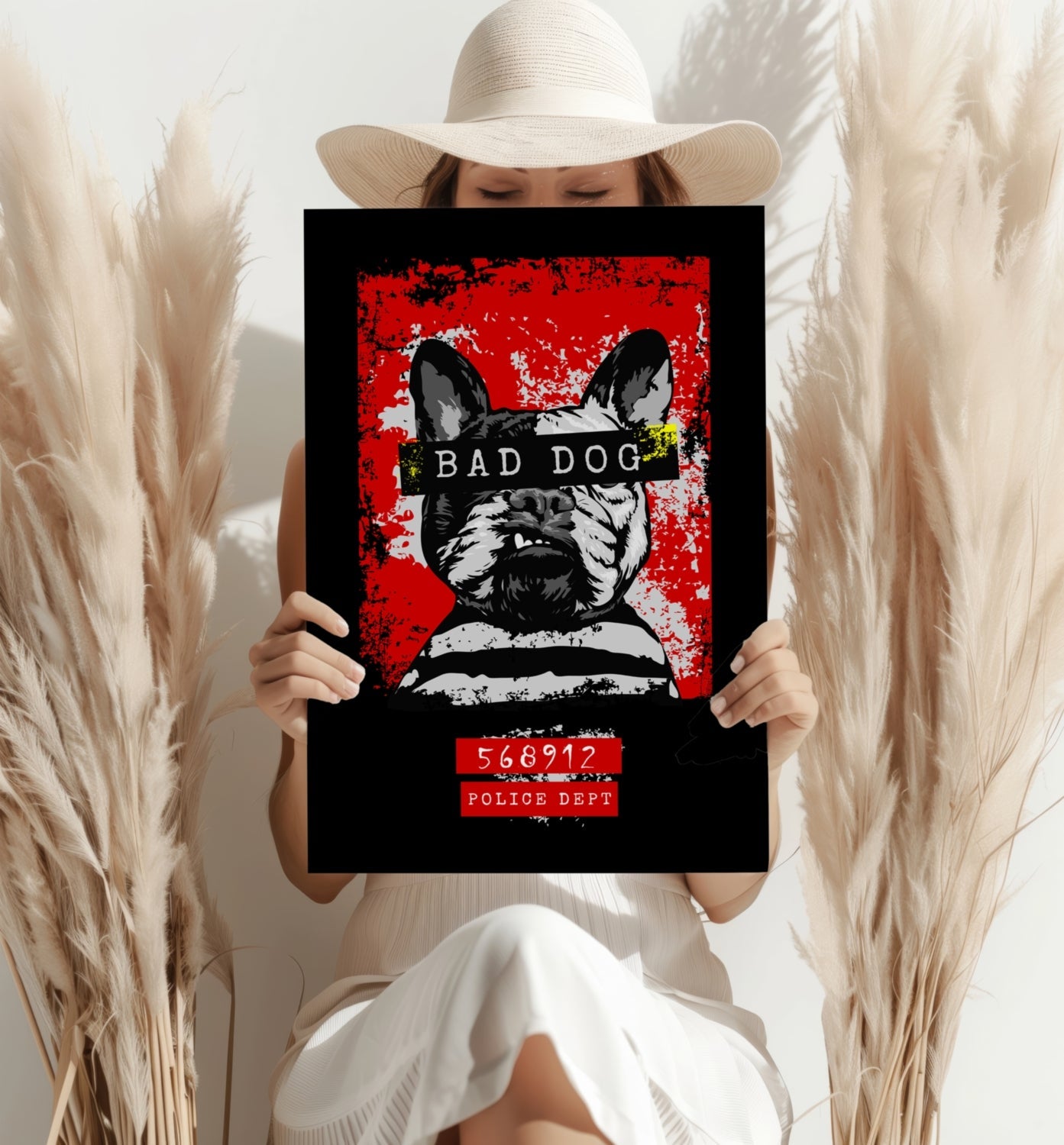Bad Dog Aluminum Print Wall Art
