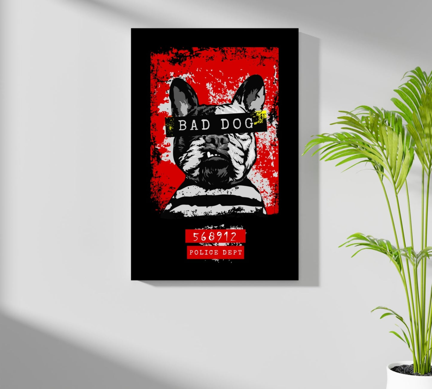 Bad Dog Aluminum Print Wall Art