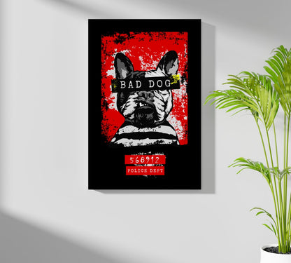 Bad Dog Aluminum Print