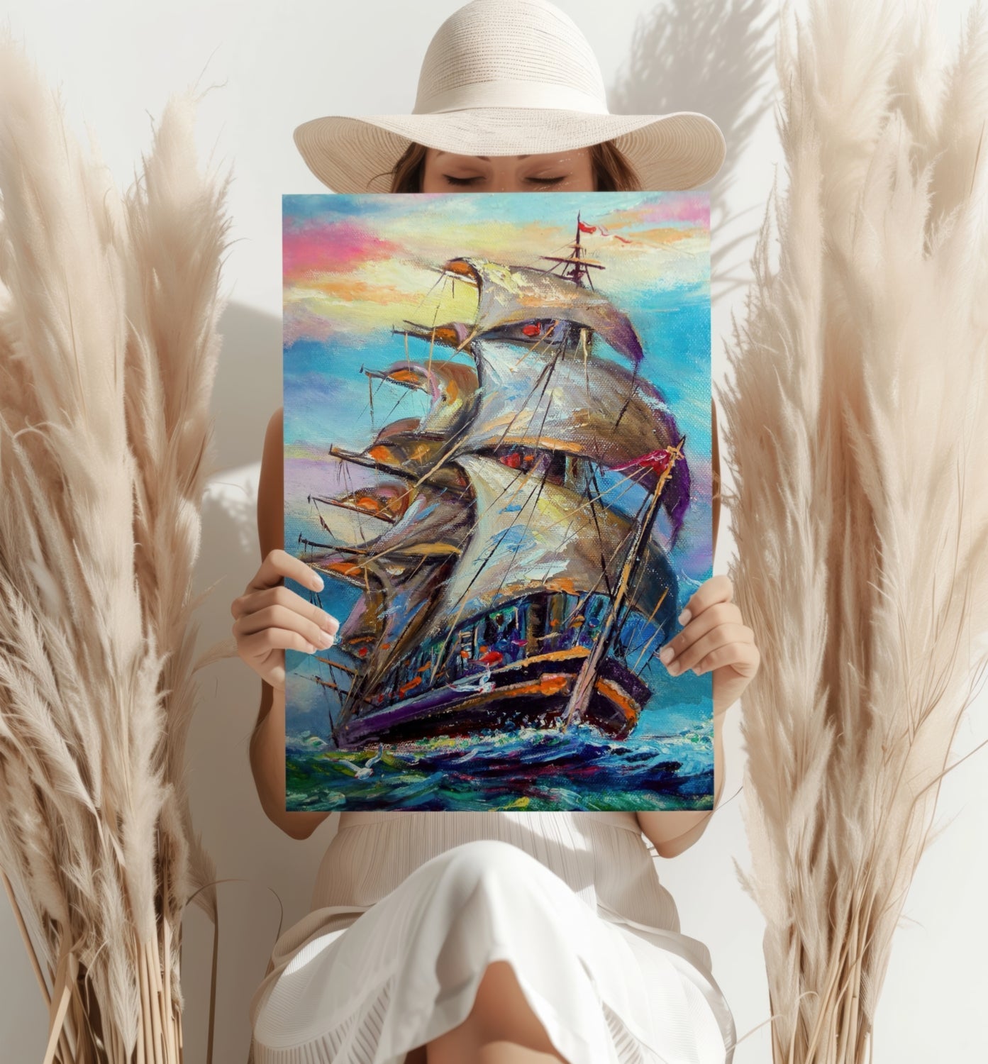 Old Ship Metal Wall Art