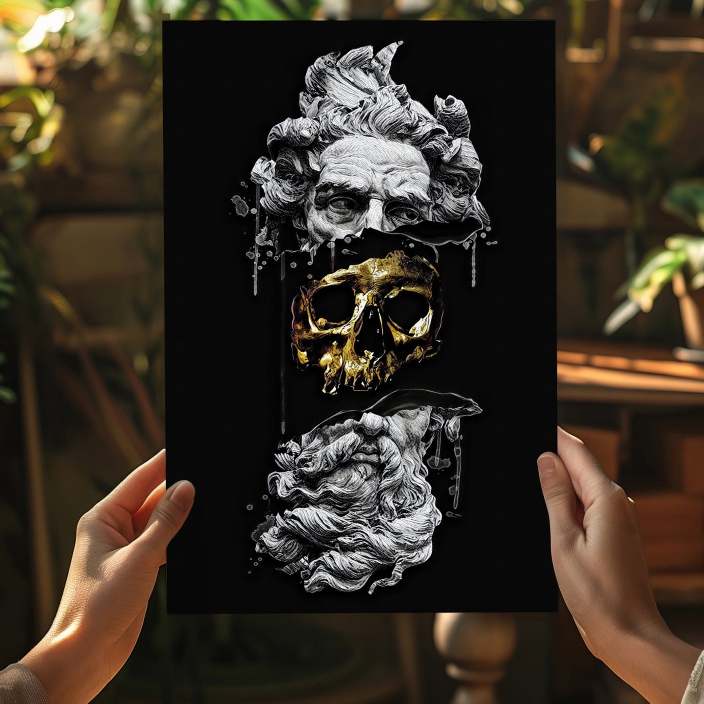Contemporary Art Statue Metal Wall Art
