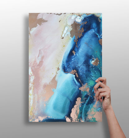 Abstract Paint metal wall art panel