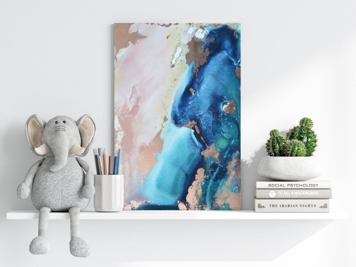 Abstract Paint Metal Wall Art