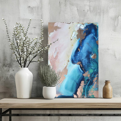 Abstract Paint Metal Wall Art
