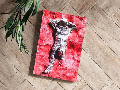 Rest Time For Astronaut Metal Wall Art