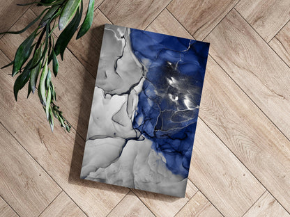 Abstract Marble V21 Metal Wall Art