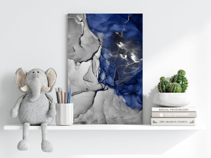 Abstract Marble V21 Metal Wall Art