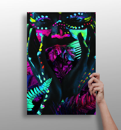 Amazon Woman metal wall art image