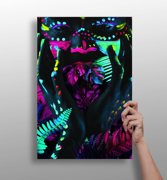 Amazon Woman metal wall art image