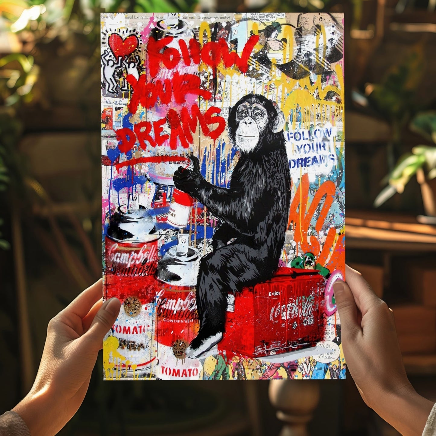 Intellectual Monkey Metal Wall Art