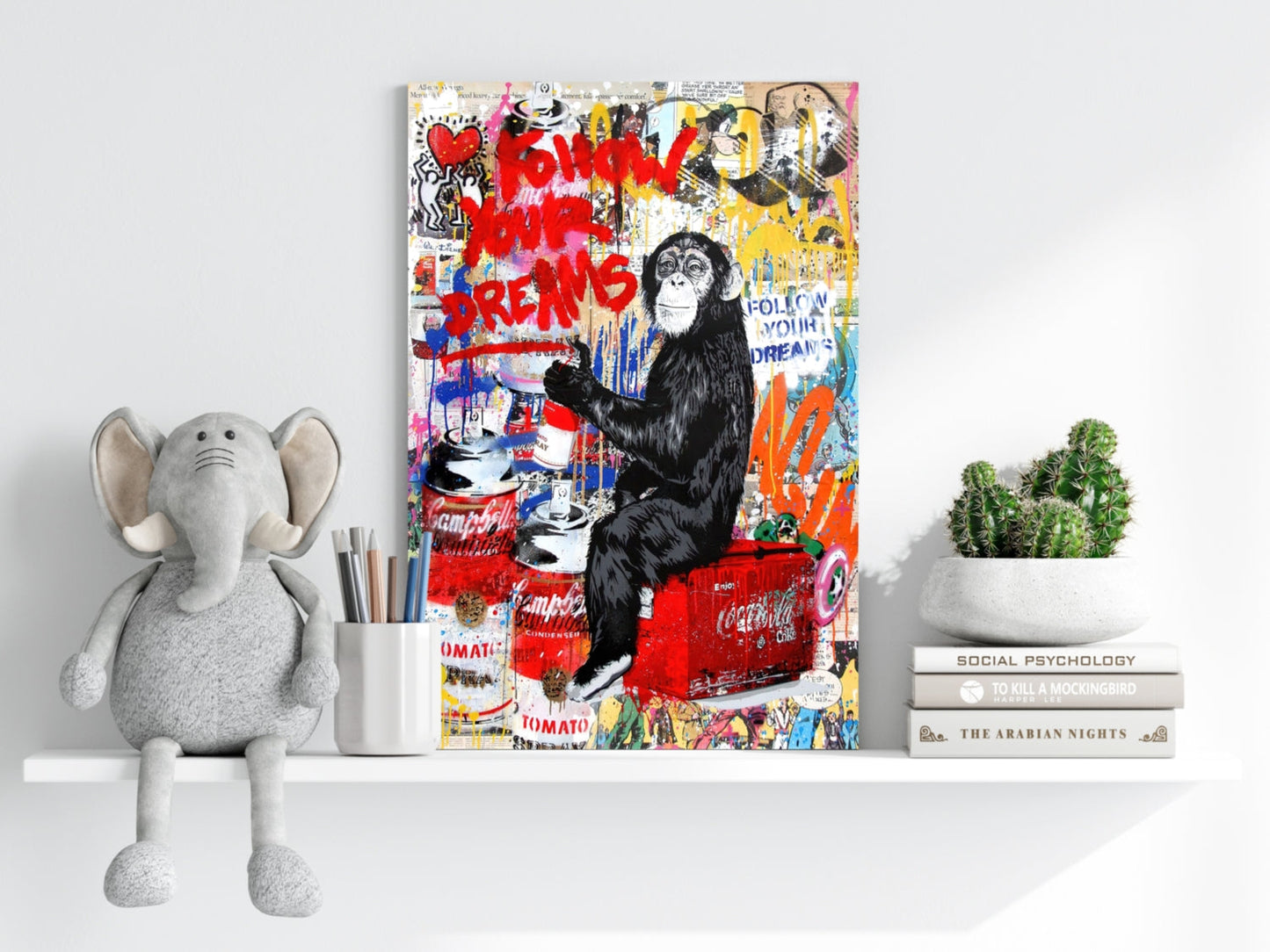 Intellectual Monkey Metal Wall Art