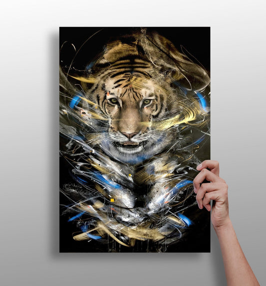 Tiger Aluminum Wall Art
