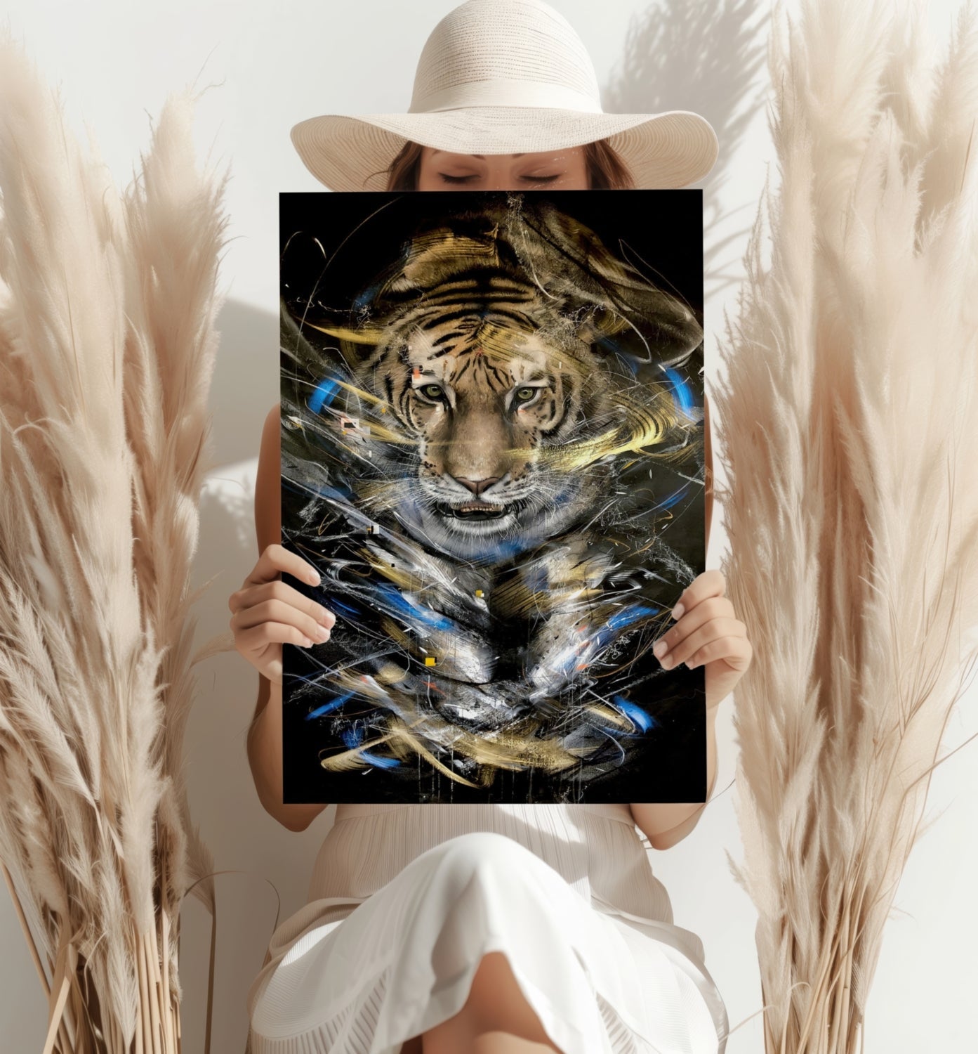 Tiger Aluminum Wall Art