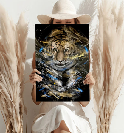 Tiger Aluminum Wall Art