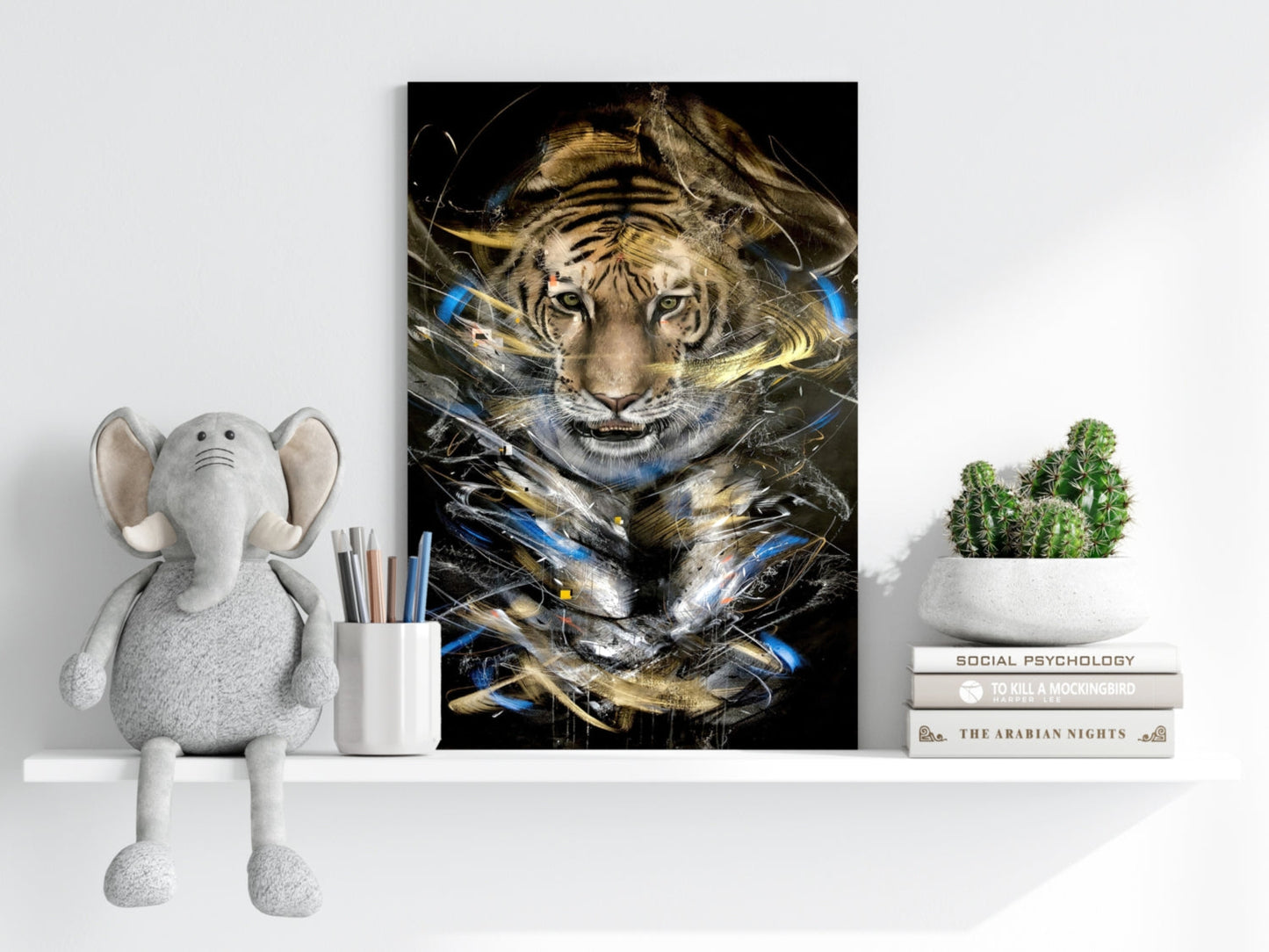 Tiger Aluminum Wall Art