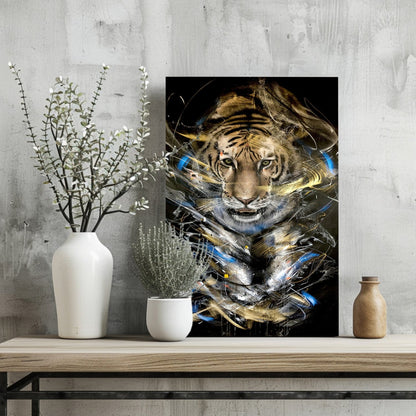 Tiger Aluminum Wall Art