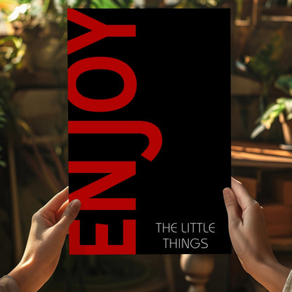 Enjoy The Little Things Metal Wall Art