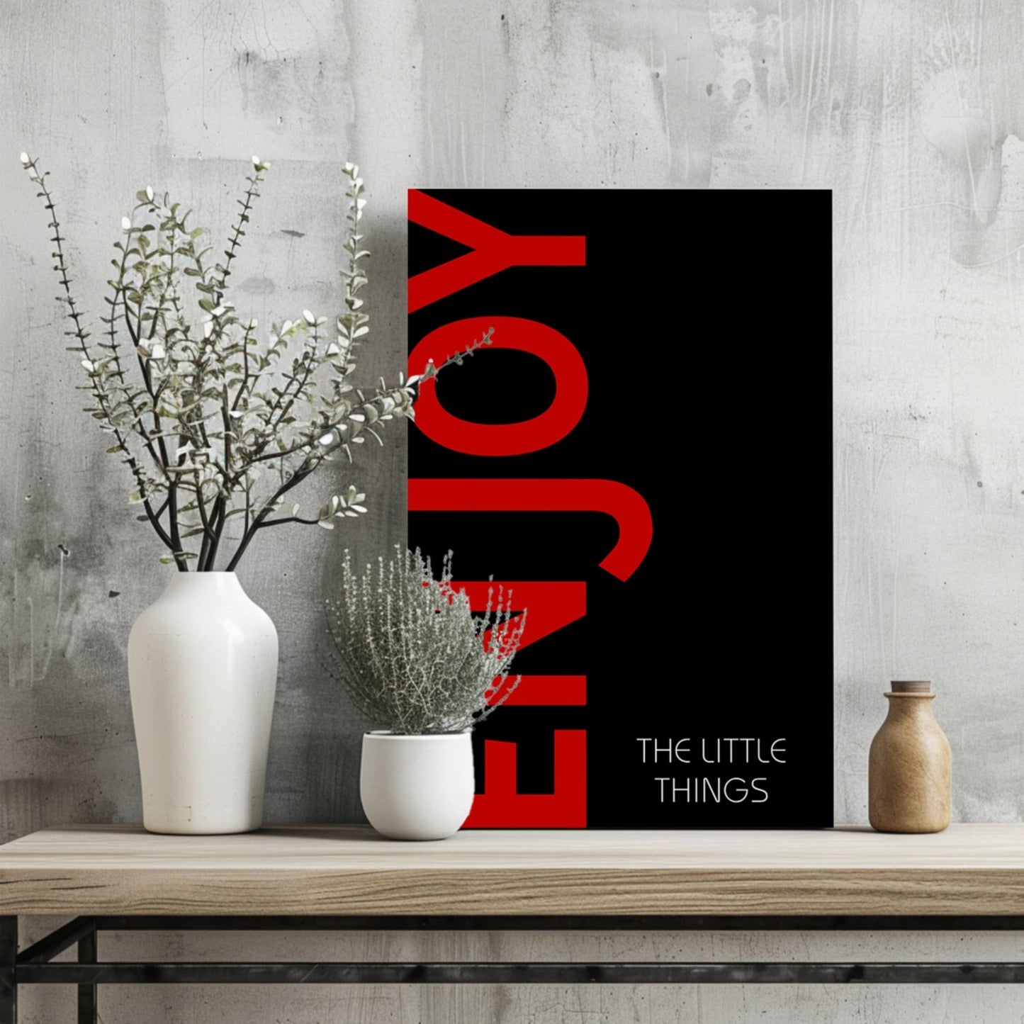 Enjoy The Little Things Metal Wall Art