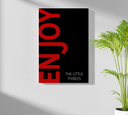 Enjoy The Little Things Metal Wall Art