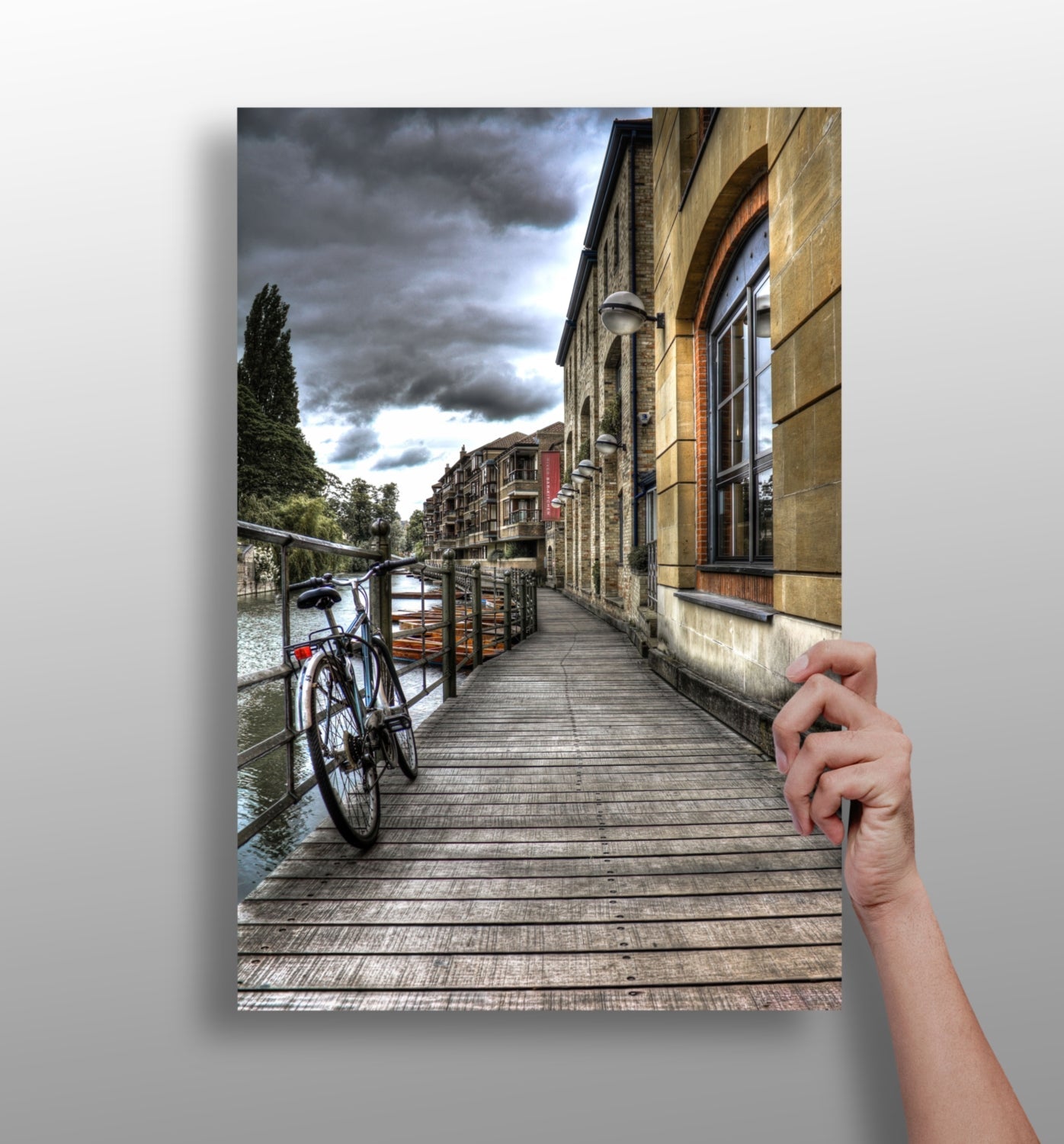 Italian village metal wall art, aluminum panel print
