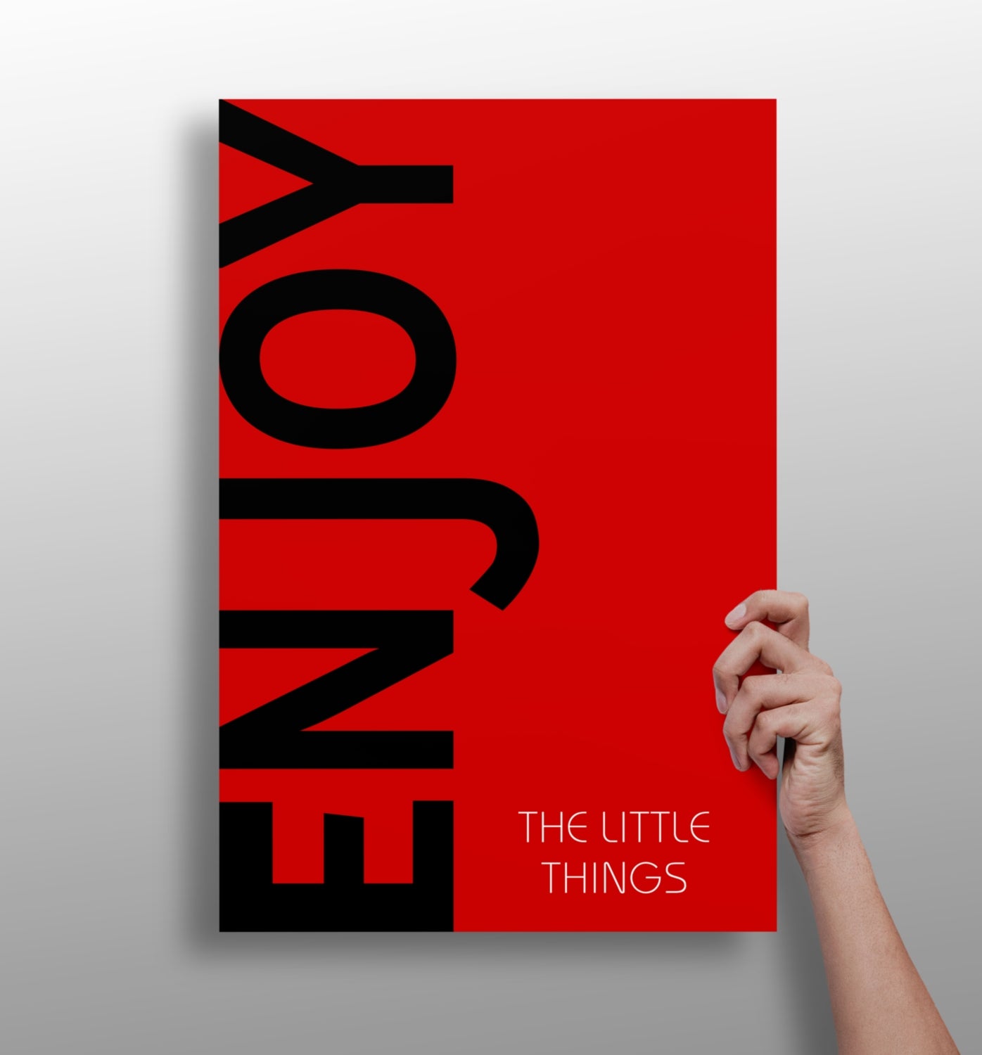 Enjoy The Little Things metal wall art print