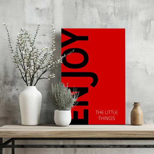 Enjoy The Little Things Metal Wall Art