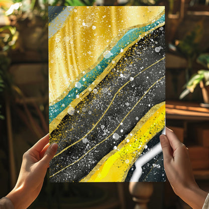 Golden Plates Metal Wall Art