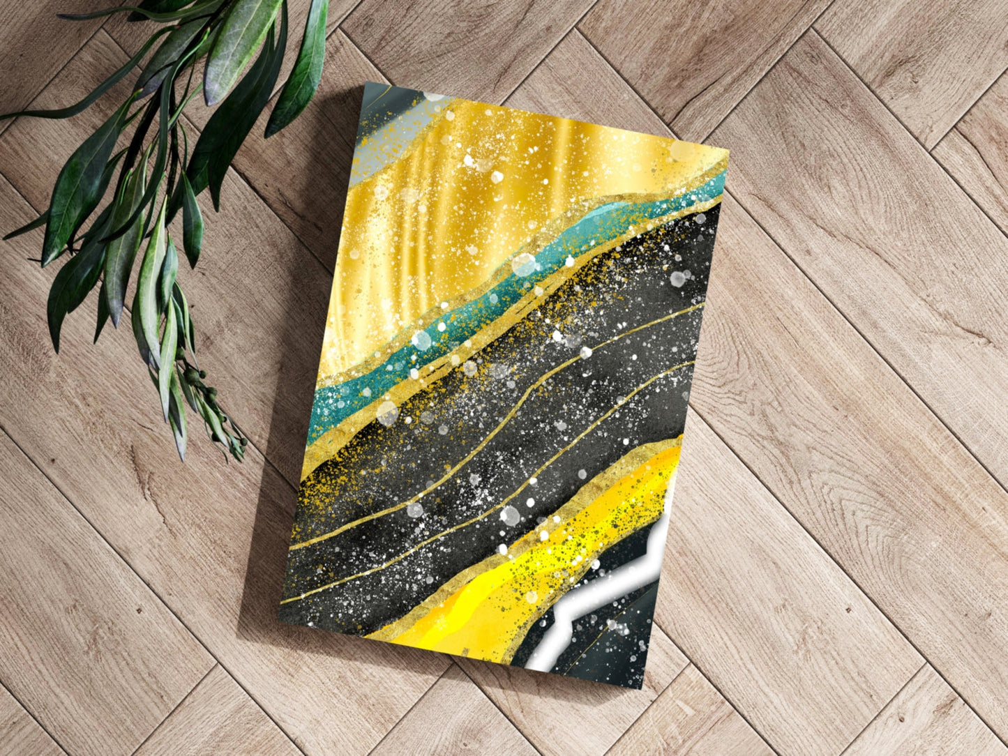 Golden Plates Metal Wall Art