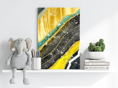 Golden Plates Metal Wall Art