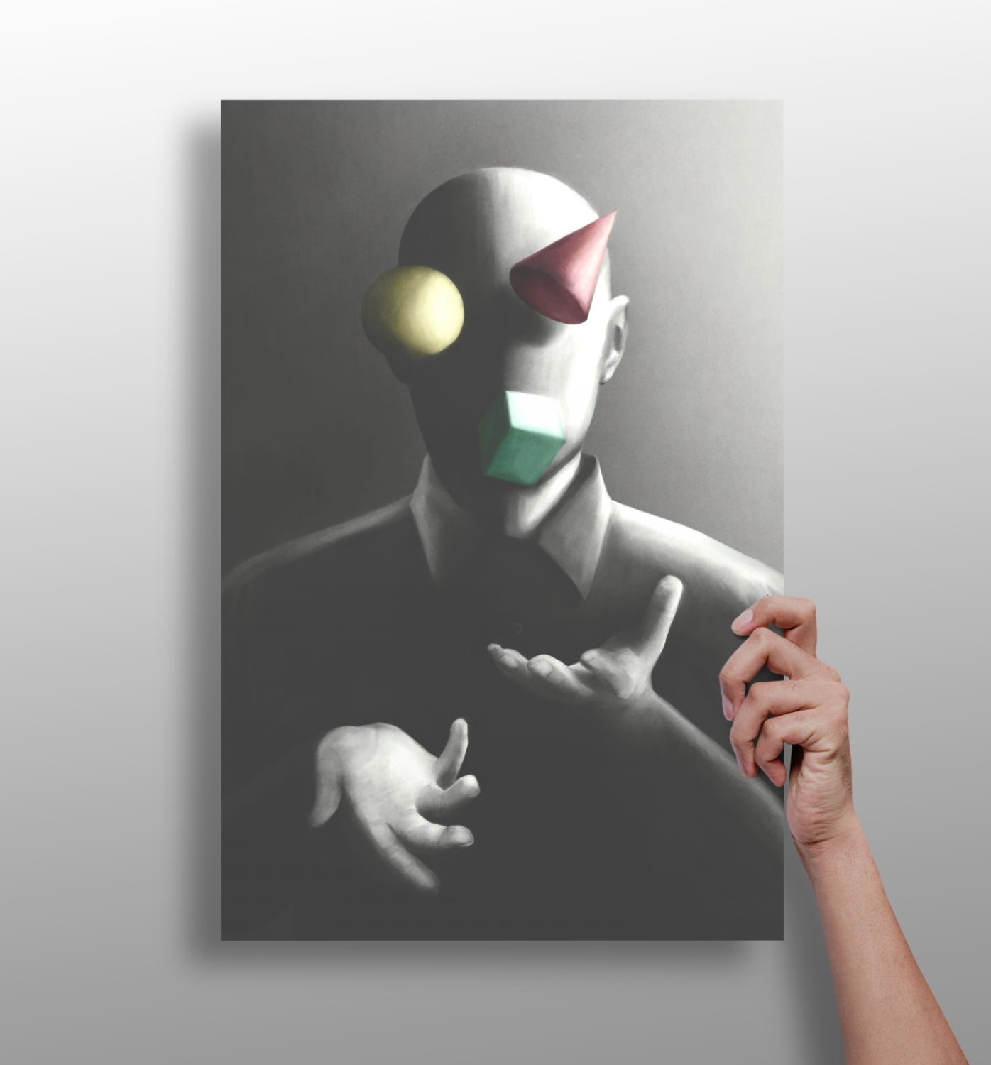 Geometry Aluminum Print with bold geometric pattern design